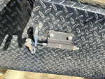Truck bed tool / cargo box with key.
