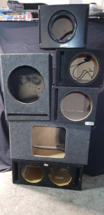 (16)-Several custom sub boxes 15s-12s and 10s $60 to $130