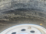 COMPLETE 5K DROP SPINDLE TRAILER AXLES W/BRAKES-SPRINGS & TIRES