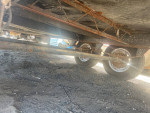 COMPLETE 5K DROP SPINDLE TRAILER AXLES W/BRAKES-SPRINGS & TIRES