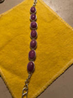 Gemstone bracelet ( ruby)