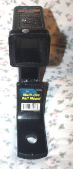 Hitch Dual Tube Extender and Ball Mount (Extends receiver  from Hitch