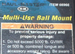 Hitch Dual Tube Extender and Ball Mount (Extends receiver  from Hitch