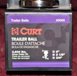 Ball for Hitch (Trailer) - Chrome 2" @ $8 and 2-5/16 inch @ $12