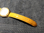 Vintage LST Rhinestone Women’s Watch with Glossy Tan Band