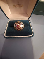 COLEMAN CO. 15 YEAR ANNIVERSARY RING 10 KT YELLOW GOLD
