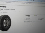 Bridgestone DUELER 245/60R20 tire - tires