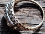 1920S ANTIQUE DIAMOND FILIGREE RING.UNIQUE SZ.7 SIGNED!