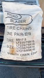 Truck Tire Snow Chains (NEW)