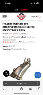 ER BMW B58 Catted Downpipe