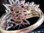 VALENTINE!! 6.00ct Effy Saphire/diamond ring 14kwg.sz 11 AAA Quality