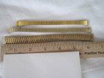 Replacement Watch Bands - 3 Stretch Goldtone