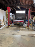 GLOBE ELECTRIC 7000 LB 2 POST AUTOMOTIVE CAR LIFT -