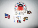 Patriotic Pins -  USA Flags/ Angel / Liberty Bell (Lot of 5)