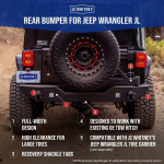 Jeep Wrangler JL Rear Bumper and Tire carrier