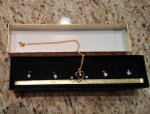 New Gold Heart Necklace with 4 Different Pendants and Earrings