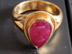 VINTAGE 10.00CT BURMA RUBY 16 GRAMS 24K GOLD APPR.$35,000