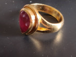 VINTAGE 10.00CT BURMA RUBY 16 GRAMS 24K GOLD APPR.$35,000