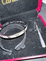 Cartier love bracelet (iced out)