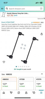 2004-2012 Chevrolet Malibu Control Arms+Tie rods+Sway Bars