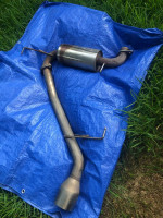 60mm Axle Back Exhaust System for 2000-05 Toyota Celica GT GT-S