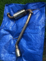 60mm Axle Back Exhaust System for 2000-05 Toyota Celica GT GT-S