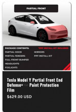 Tesla Y PPF Film Kit