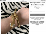 Vintage snake wrap bracelet