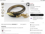 Vintage snake wrap bracelet