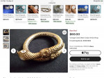 Vintage snake wrap bracelet