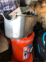 Cast aluminum, finned oil pan