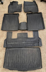 Ford Explorer 15 16 17 18 19 OEM 3 Row Winter Floor Mat 6 pc Set