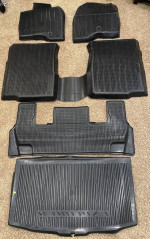 Ford Explorer 15 16 17 18 19 OEM 3 Row Winter Floor Mat 6 pc Set