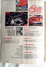 MUSCLE CAR MAGAZINE, October 1988, Vol VI #4.