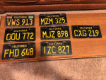 Vintage 1963 1964 California License Plates