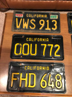 Vintage 1963 1964 California License Plates