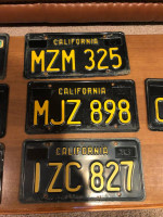 Vintage 1963 1964 California License Plates