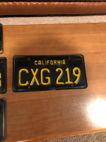 Vintage 1963 1964 California License Plates