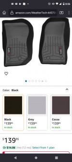 Weather tech floor mats