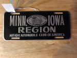 Vintage Minnesota/Iowa Region AACA License Plate