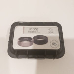 Ridge Platinum | Tungsten 8MM BEVELED RING SET