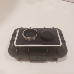 Ridge Platinum | Tungsten 8MM BEVELED RING SET