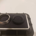 Ridge Platinum | Tungsten 8MM BEVELED RING SET