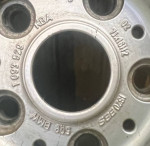BMW rim and tire