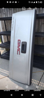 Rust free newer model GMC tailgate