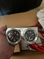Oil and water temp gauges