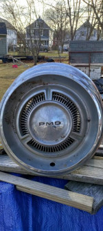 Set of four 1969 Pontiac PMD hubcaps