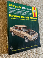 Haynes Chrysler mid-size 1982–1995 repair manual