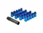 White Knight Lock key & Lug Nuts (BLUE) M12X1.50 ( 21 PIECES) New!