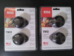 TWO PAIRS OF BOSS TW12 DOME TWEETERS 200 WATTS EACH
